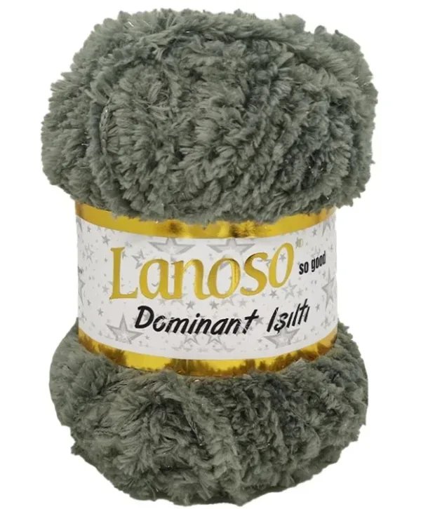 Lanoso Dominant Işıltı Koyu Gri Örgü İpliği 953