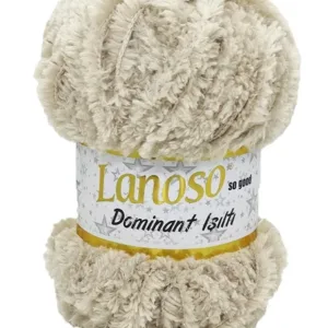 Lanoso Dominant Işıltı Krem Örgü İpliği 902