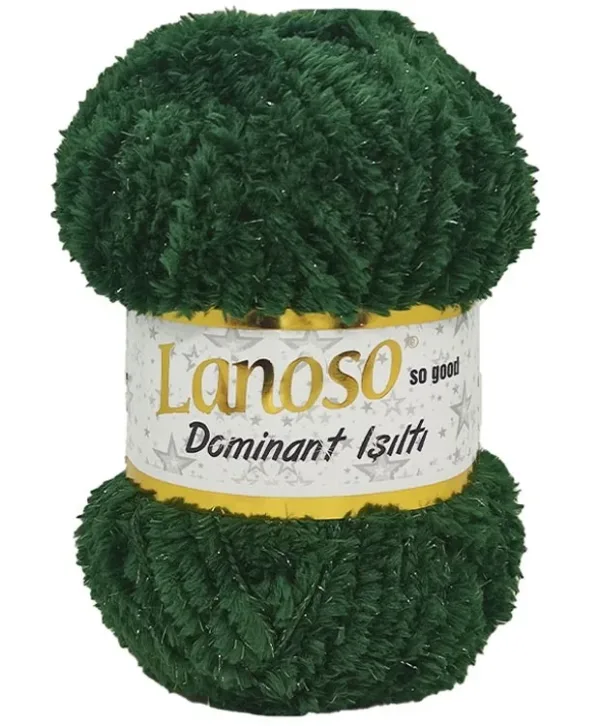 Lanoso Dominant Işıltı Nefti Yeşil Örgü İpliği 930