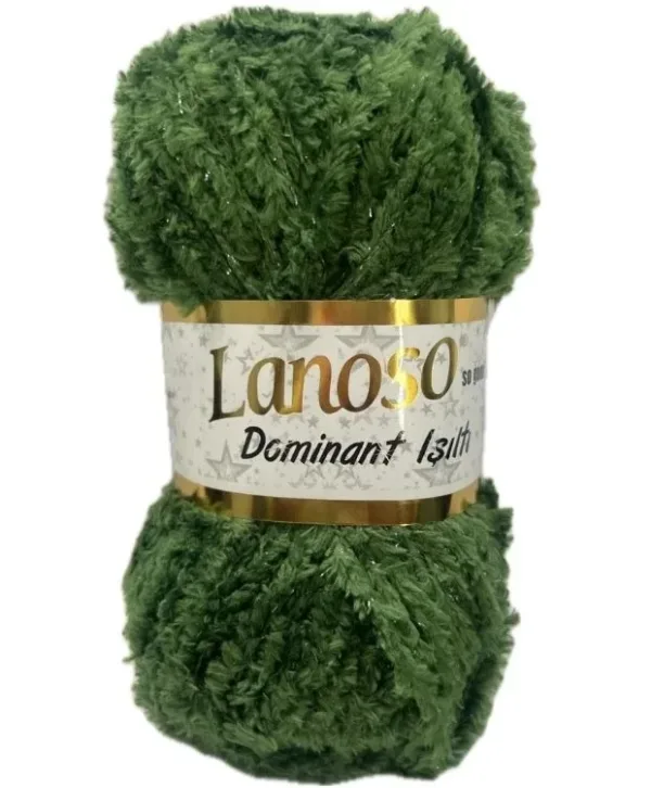 Lanoso Dominant Işıltı Yeşil Örgü İpliği 929