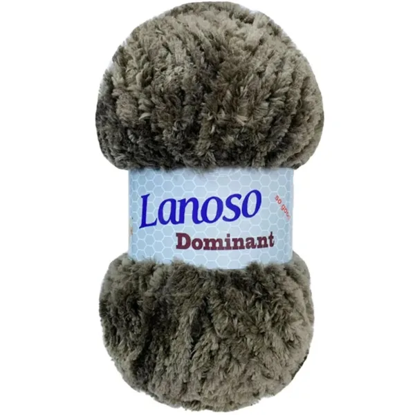 Lanoso Dominant Melanj Kahve El Örgü İpliği 923