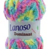 Lanoso Dominant Rengarenk Kalın Kürk İpliği 1001 Lanoso Dominant Rengarenk Kalın Kürk İpliği 1001