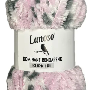 Lanoso Dominant Rengarenk Kalın Kürk İpliği 1003