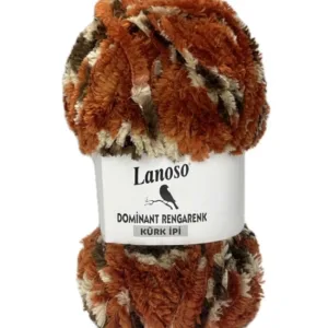 Lanoso Dominant Rengarenk Kalın Kürk İpliği 1004