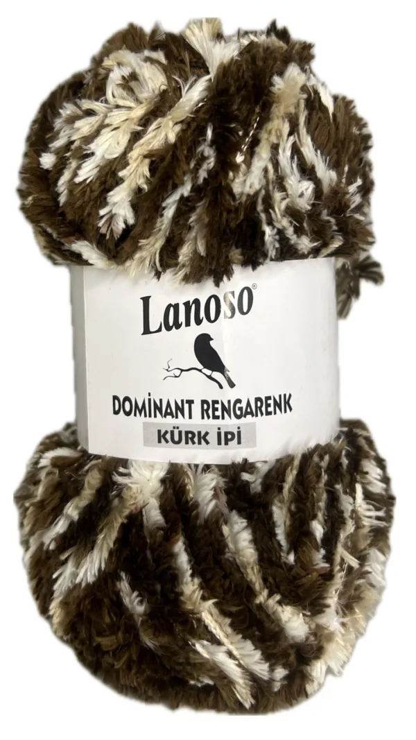 Lanoso Dominant Rengarenk Kalın Kürk İpliği 1007