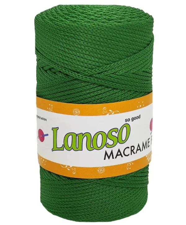 Lanoso Macrame Açık Çimen Yeşili PP Örgü İpliği