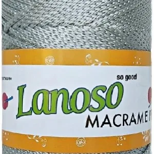 Lanoso Macrame Açık Gri PP Örgü İpliği