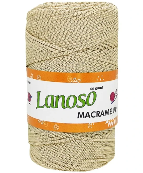 Lanoso Macrame Bej PP Örgü İpliği