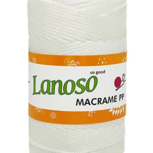 Lanoso Macrame Beyaz PP Örgü İpliği