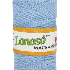 Lanoso Macrame Buz Mavi PP Örgü İpliği
