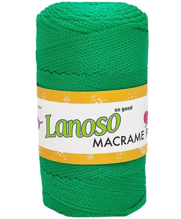 Lanoso Macrame Çimen Yeşili PP Örgü İpliği