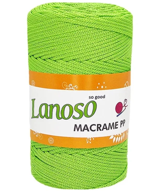 Lanoso Macrame Fıstık Yeşili PP Örgü İpliği