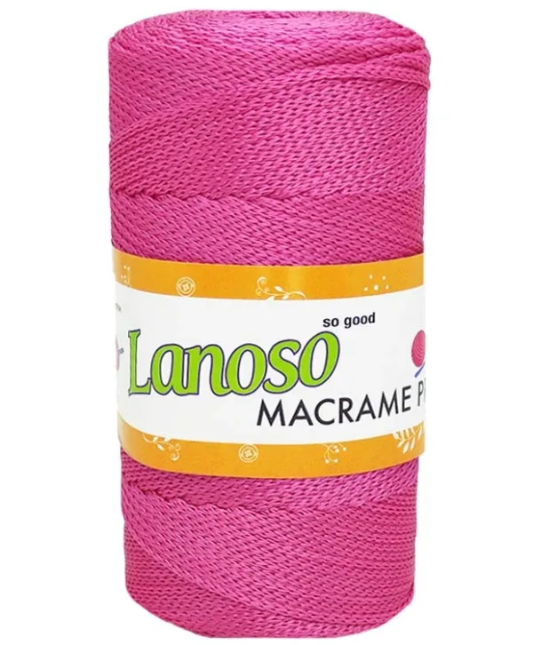 Lanoso Macrame Fuşya PP Örgü İpliği