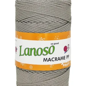 Lanoso Macrame Gri PP Örgü İpliği