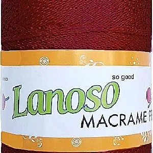 Lanoso Macrame Kırmızı PP Örgü İpliği
