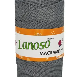 Lanoso Macrame Koyu Gri PP Örgü İpliği