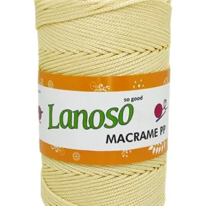 Lanoso Macrame Koyu Krem PP Örgü İpliği