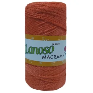 Lanoso Macrame Koyu Oranj PP Örgü İpliği