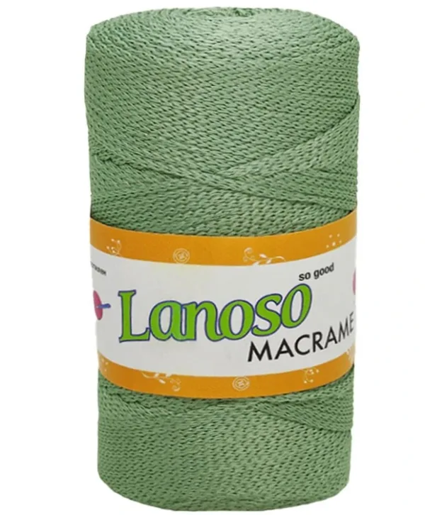 Lanoso Macrame Küf Yeşili PP Örgü İpliği