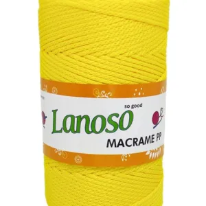 Lanoso Macrame Limon Sarısı PP Örgü İpliği