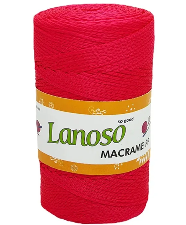 Lanoso Macrame Nar Çiçeği PP Örgü İpliği