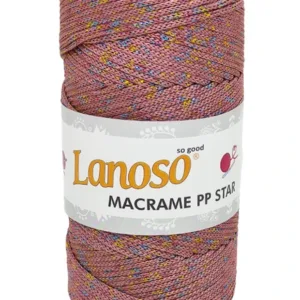 Lanoso Macrame PP Star Degrade Simli Örgü İpliği 2800