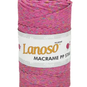 Lanoso Macrame PP Star Degrade Simli Örgü İpliği 4800