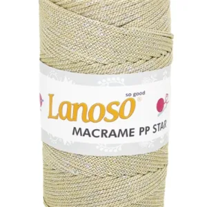 Lanoso Macrame PP Star Simli Örgü İpliği 0551