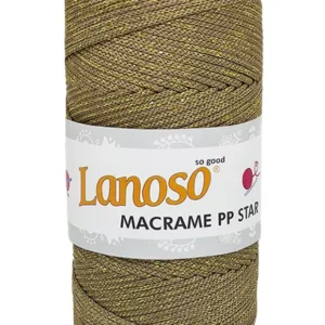 Lanoso Macrame PP Star Simli Örgü İpliği 0713