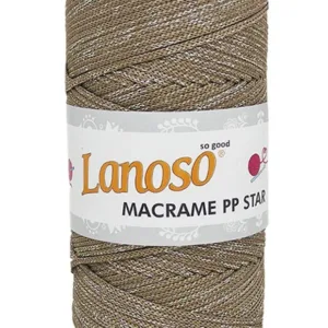 Lanoso Macrame PP Star Simli Örgü İpliği 0951