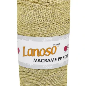Lanoso Macrame PP Star Simli Örgü İpliği