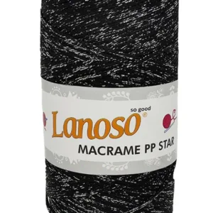 Lanoso Macrame PP Star Simli Örgü İpliği 6051