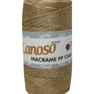 Lanoso Macrame PP Star Simli Örgü İpliği 7113
