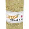 Lanoso Macrame PP Star Simli Örgü İpliği 9513
