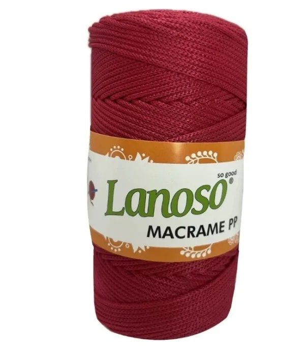 Lanoso Macrame Vişne PP Örgü İpliği