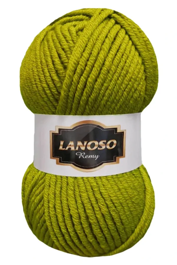 Lanoso Remy Fıstık Yeşili El Örgü İpliği 912