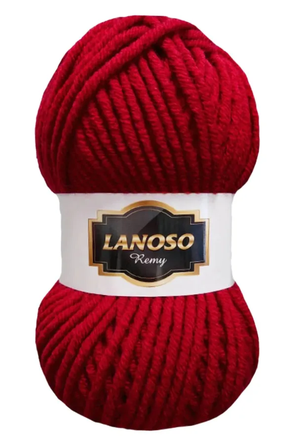Lanoso Remy Kırmızı El Örgü İpliği 956