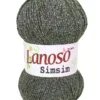 Lanoso Simsim Asker Yeşil Simli Örgü İpliği 929 Lanoso Simsim Asker Yeşil Simli Örgü İpliği 929