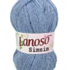 Lanoso Simsim Buz Mavi Simli Örgü İpliği 941