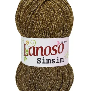 Lanoso Simsim Hardal Simli Örgü İpliği 908