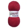 Lanoso Simsim Kırmızı Simli Örgü İpliği 956