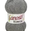 Lanoso Simsim Koyu Gri Simli Örgü İpliği 852 Lanoso Simsim Koyu Gri Simli Örgü İpliği 852