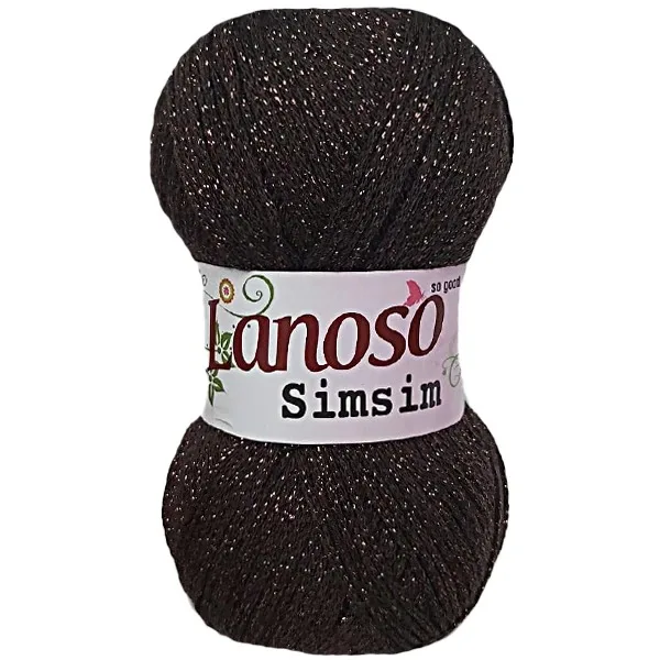 Lanoso Simsim Koyu Kahve Simli Orgu Ipligi 926 1