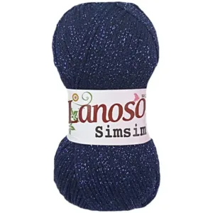 Lanoso Simsim Lacivert Simli Örgü İpliği 958