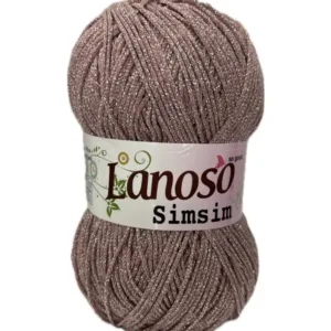 Lanoso Simsim Pudra Simli Örgü İpliği 2851