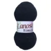 Lanoso Simsim Siyah Simli Örgü İpliği 6060