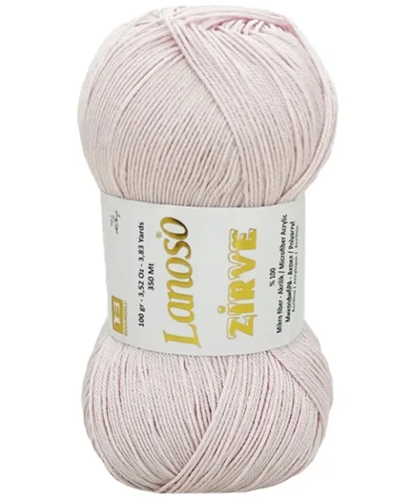 Lanoso Zirve Açık Pembe El Örgü İpliği 932