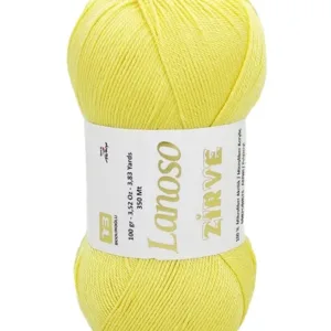 Lanoso Zirve Limon Sarı El Örgü İpliği 914